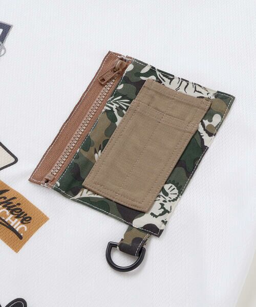 nexchic / ネクシック Tシャツ | 【速乾/接触冷感】ワッペン風プリントメッシュ半袖Tシャツ(110~150cm) | 詳細7