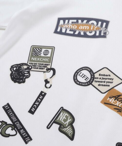 nexchic / ネクシック Tシャツ | 【速乾/接触冷感】ワッペン風プリントメッシュ半袖Tシャツ(110~150cm) | 詳細8