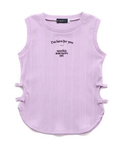 nexchic / ネクシック タンクトップ | 無地ボーダーテレコタンクトップ(110~150cm)