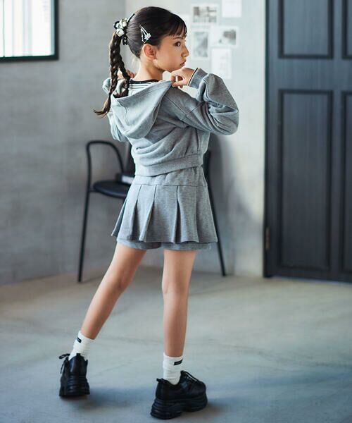 nexchic / ネクシック パーカー | ダブルファスナーパーカー+スカパンセットアップ(110~150cm) | 詳細7