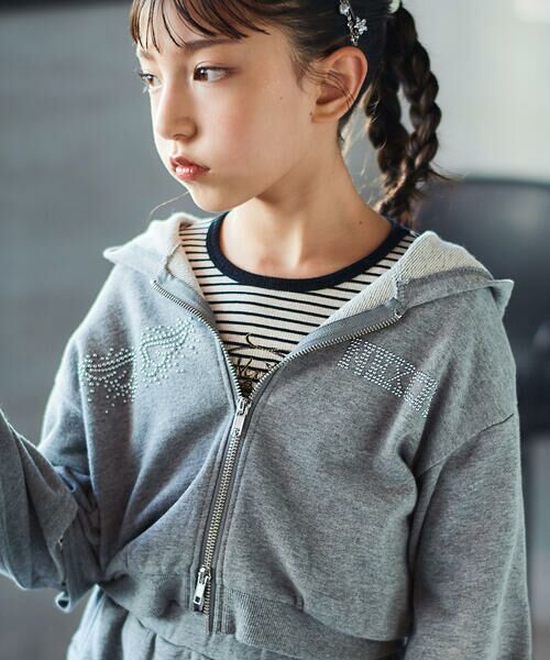 nexchic / ネクシック パーカー | ダブルファスナーパーカー+スカパンセットアップ(110~150cm) | 詳細8