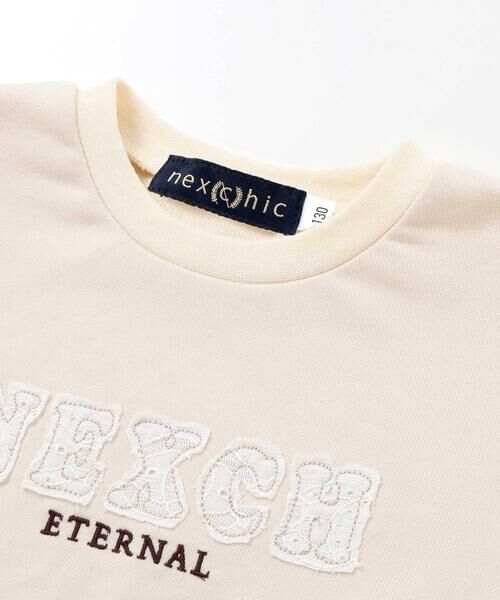 nexchic / ネクシック スウェット | レースロゴパッチトレーナー+キャミソールセット(110~150cm) | 詳細7