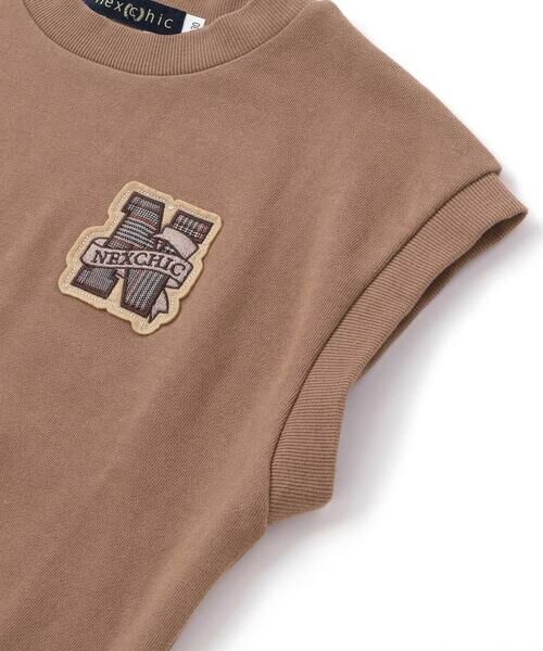nexchic / ネクシック Tシャツ | パッチ付きベスト+天竺長袖Tシャツセット(110~150cm) | 詳細14