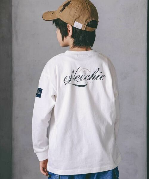 nexchic / ネクシック Tシャツ | パッチ付きベスト+天竺長袖Tシャツセット(110~150cm) | 詳細4