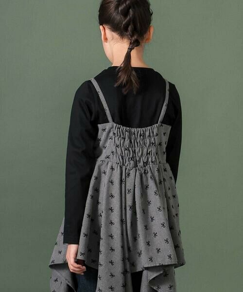 nexchic / ネクシック Tシャツ | 天竺長袖Tシャツｘロングキャミソールセット(110~150cm) | 詳細13