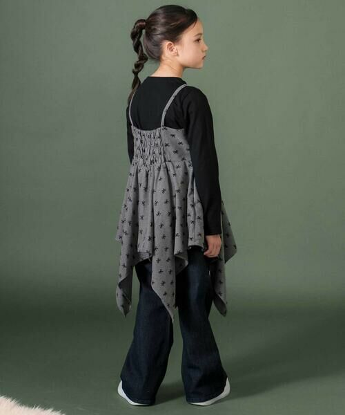 nexchic / ネクシック Tシャツ | 天竺長袖Tシャツｘロングキャミソールセット(110~150cm) | 詳細14