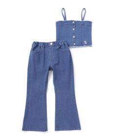 nexchic / ネクシック その他トップス | デニムビスチェｘフレアパンツセットアップ(110~150cm)