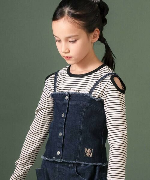 nexchic / ネクシック その他トップス | デニムビスチェｘフレアパンツセットアップ(110~150cm) | 詳細2