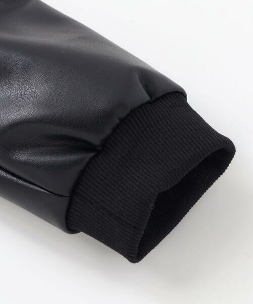 nexchic / ネクシック ブルゾン | フェイクレザー&チェック柄ブルゾン(110~150cm) | 詳細10