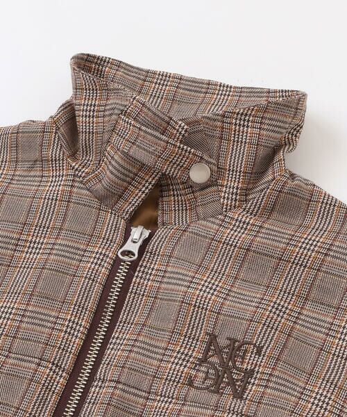 nexchic / ネクシック ブルゾン | フェイクレザー&チェック柄ブルゾン(110~150cm) | 詳細19