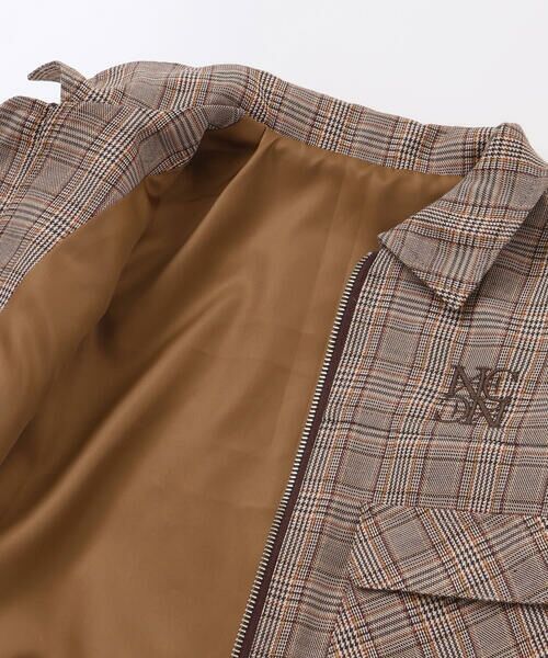nexchic / ネクシック ブルゾン | フェイクレザー&チェック柄ブルゾン(110~150cm) | 詳細20