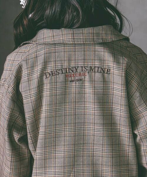 nexchic / ネクシック ブルゾン | フェイクレザー&チェック柄ブルゾン(110~150cm) | 詳細16