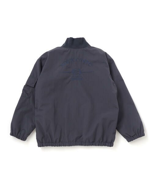 nexchic / ネクシック ブルゾン | ダブルファスナーバイカラータフタジャケット(110~150cm) | 詳細10