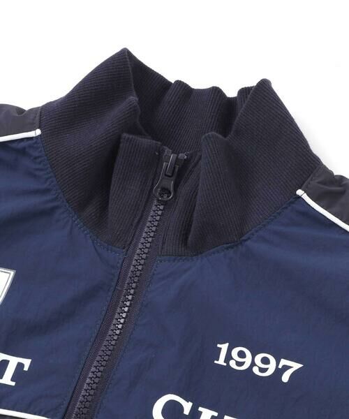 nexchic / ネクシック ブルゾン | ダブルファスナーバイカラータフタジャケット(110~150cm) | 詳細11