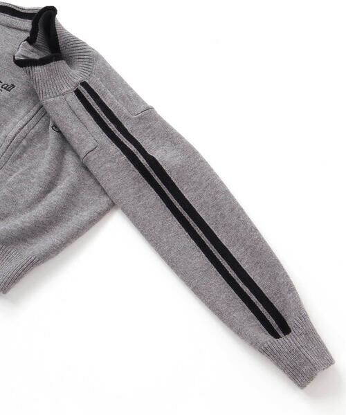 nexchic / ネクシック ノーカラージャケット | ニットジップトラックジャケット(110~150cm) | 詳細10