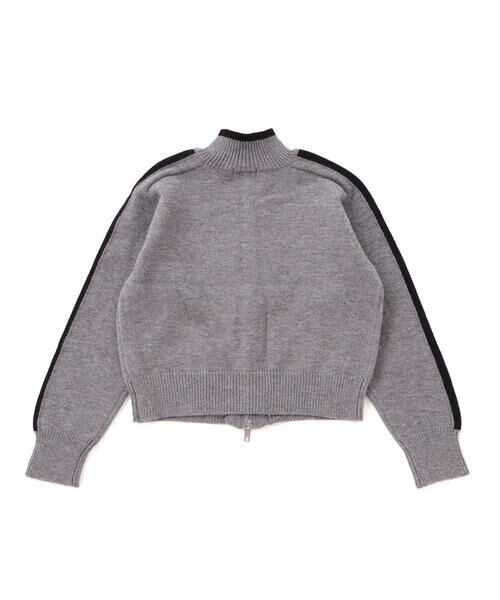 nexchic / ネクシック ノーカラージャケット | ニットジップトラックジャケット(110~150cm) | 詳細6