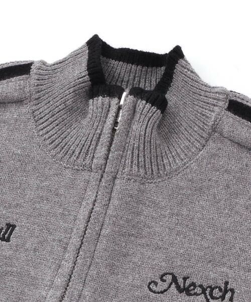nexchic / ネクシック ノーカラージャケット | ニットジップトラックジャケット(110~150cm) | 詳細7