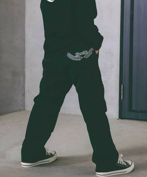 nexchic / ネクシック チノ・ワークパンツ | タフタデニムバックプリントカーゴパンツ(110~150cm) | 詳細3