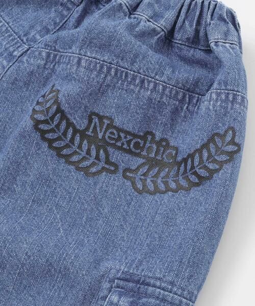 nexchic / ネクシック チノ・ワークパンツ | タフタデニムバックプリントカーゴパンツ(110~150cm) | 詳細16