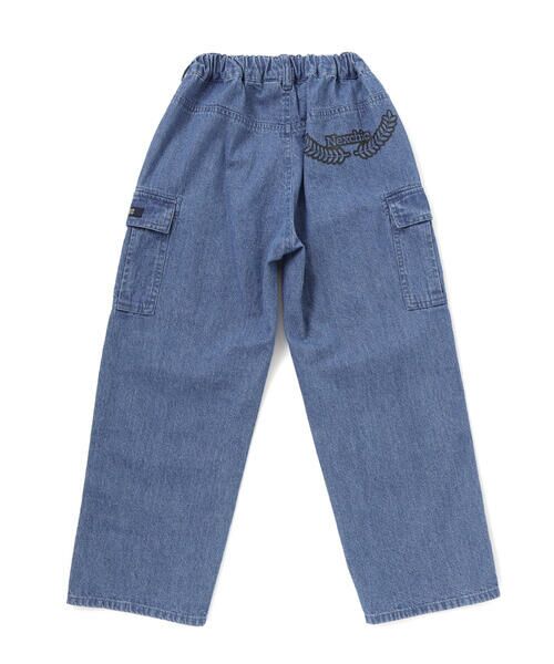 nexchic / ネクシック チノ・ワークパンツ | タフタデニムバックプリントカーゴパンツ(110~150cm) | 詳細13