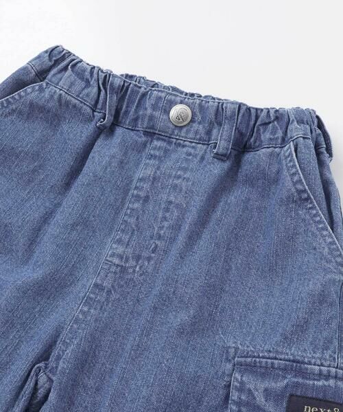 nexchic / ネクシック チノ・ワークパンツ | タフタデニムバックプリントカーゴパンツ(110~150cm) | 詳細14