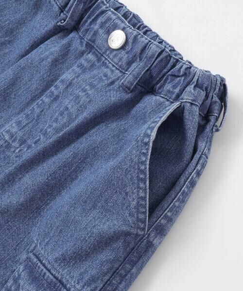 nexchic / ネクシック チノ・ワークパンツ | タフタデニムバックプリントカーゴパンツ(110~150cm) | 詳細15