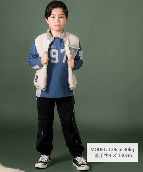 nexchic / ネクシック その他パンツ | 【お揃い】タフタｘミニウラゲ切り替えパンツ(110~150cm) | 詳細1