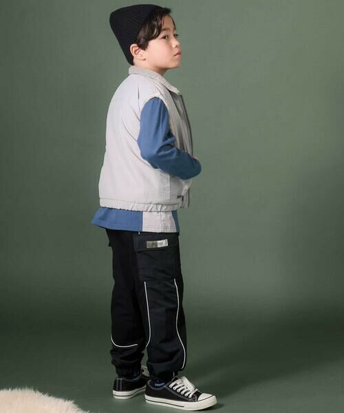 nexchic / ネクシック その他パンツ | 【お揃い】タフタｘミニウラゲ切り替えパンツ(110~150cm) | 詳細2