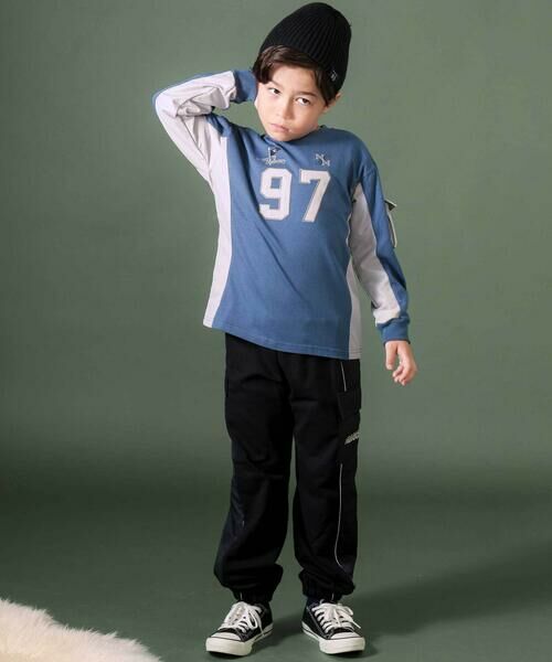 nexchic / ネクシック その他パンツ | 【お揃い】タフタｘミニウラゲ切り替えパンツ(110~150cm) | 詳細3