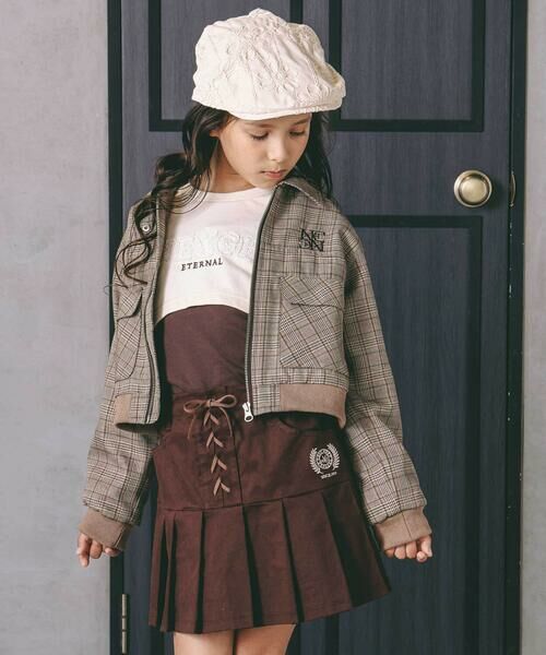 nexchic / ネクシック その他パンツ | 編み上げプリーツスカパン(110~150cm) | 詳細1