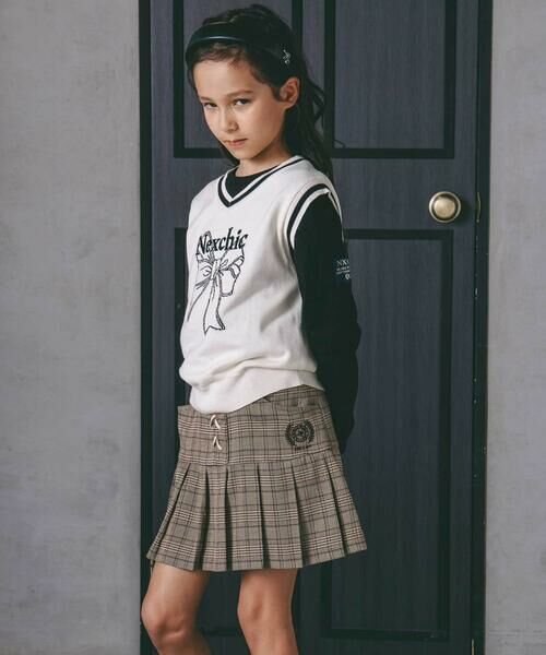 nexchic / ネクシック その他パンツ | 編み上げプリーツスカパン(110~150cm) | 詳細7