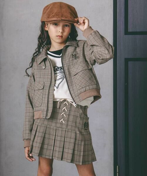 nexchic / ネクシック その他パンツ | 編み上げプリーツスカパン(110~150cm) | 詳細9