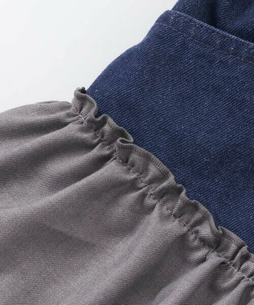 nexchic / ネクシック その他パンツ | チェックフリル切り替えデニムスカパン(110~150cm) | 詳細7