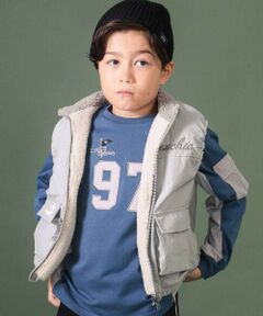 nexchic / ネクシック ベスト | タフタｘボアリバーシブルベスト(110~150cm)