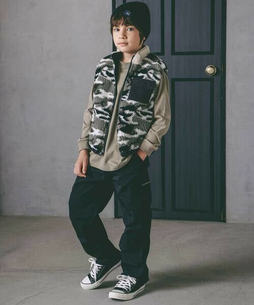 nexchic / ネクシック ベスト | タフタxボアリバーシブルベスト(110~150cm) | 詳細2