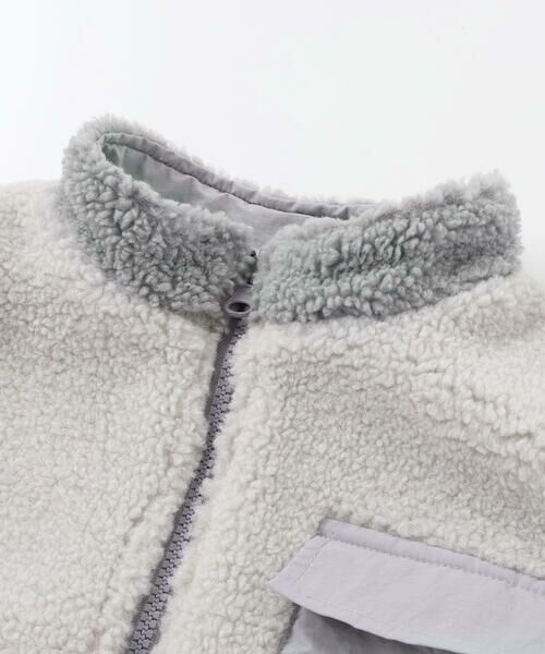 nexchic / ネクシック ベスト | タフタxボアリバーシブルベスト(110~150cm) | 詳細19