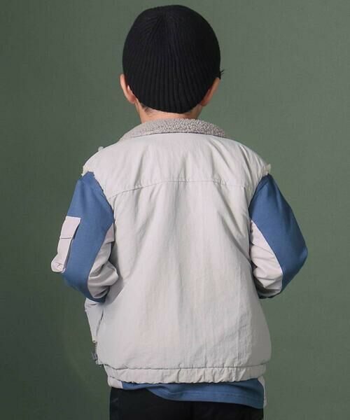 nexchic / ネクシック ベスト | タフタxボアリバーシブルベスト(110~150cm) | 詳細10