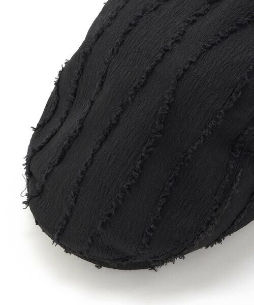 nexchic / ネクシック ハット | ドットチェックストライプ花刺しゅうハンチング帽 | 詳細7