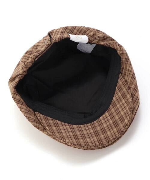 nexchic / ネクシック ハット | ドットチェックストライプ花刺しゅうハンチング帽 | 詳細16
