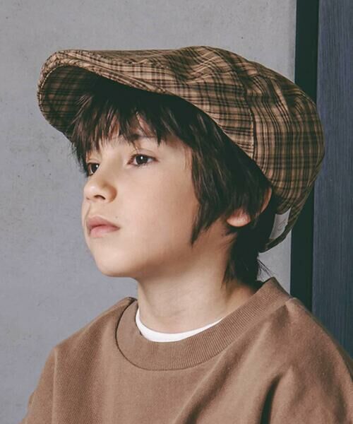 nexchic / ネクシック ハット | ドットチェックストライプ花刺しゅうハンチング帽 | 詳細11