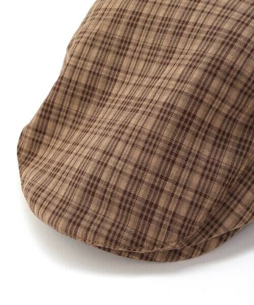 nexchic / ネクシック ハット | ドットチェックストライプ花刺しゅうハンチング帽 | 詳細13