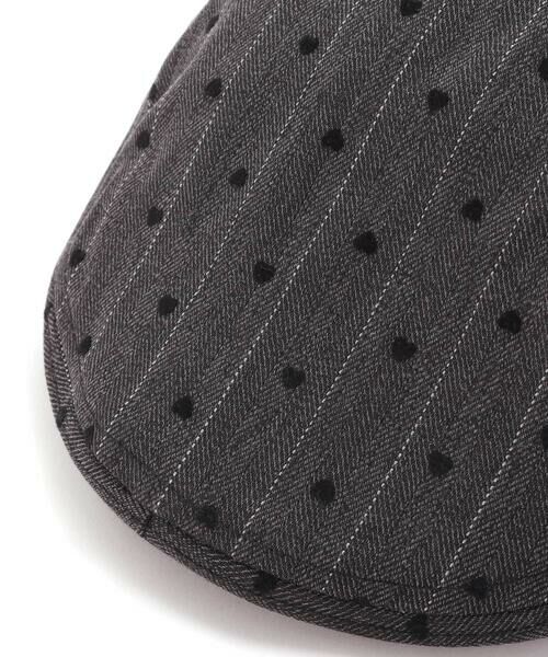 nexchic / ネクシック ハット | ドットチェックストライプ花刺しゅうハンチング帽 | 詳細18