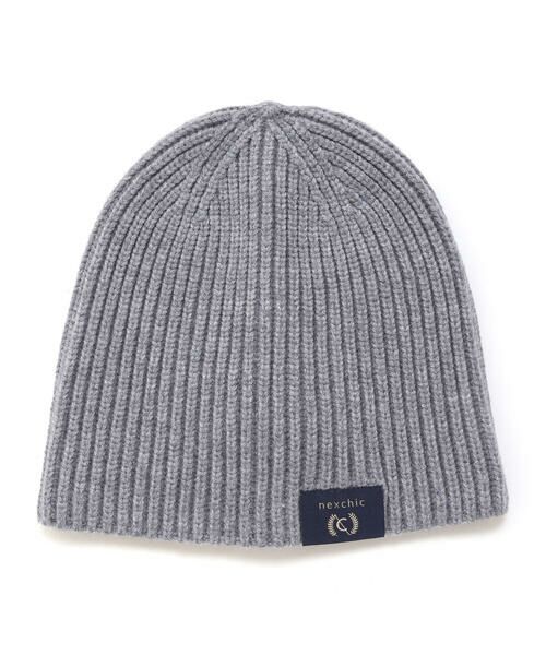 nexchic/ネクシック アクリルニット帽 グレー ワンサイズ nexchic/ネクシック アクリルニット帽 グレー ワンサイズ