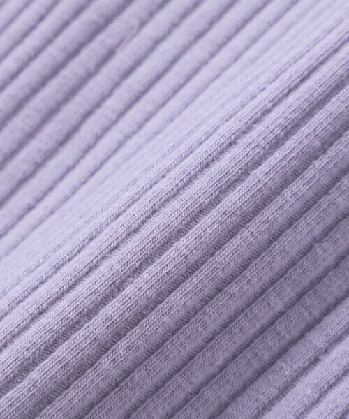 nexchic / ネクシック Tシャツ | 肩開きラインストーンロゴテレコ長袖Tシャツ(110~150cm) | 詳細11