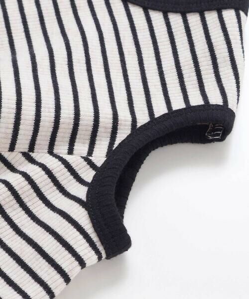 nexchic / ネクシック Tシャツ | 肩開きラインストーンロゴテレコ長袖Tシャツ(110~150cm) | 詳細17