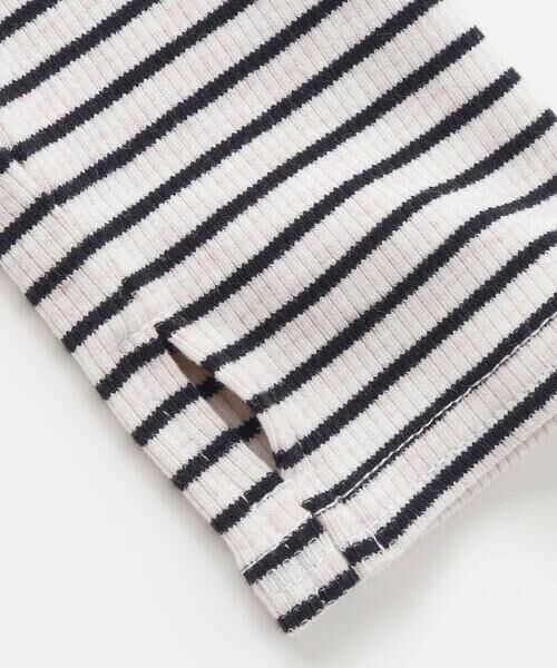 nexchic / ネクシック Tシャツ | 肩開きラインストーンロゴテレコ長袖Tシャツ(110~150cm) | 詳細18