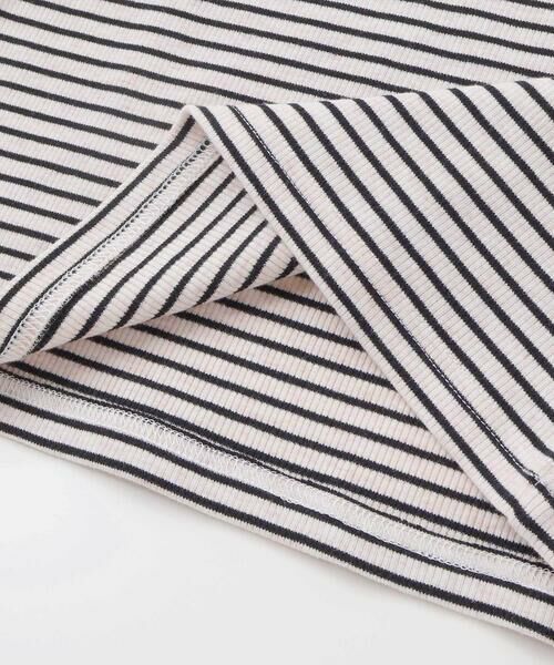 nexchic / ネクシック Tシャツ | 肩開きラインストーンロゴテレコ長袖Tシャツ(110~150cm) | 詳細19