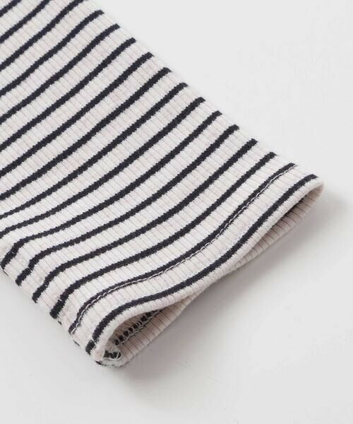 nexchic / ネクシック Tシャツ | 肩開きラインストーンロゴテレコ長袖Tシャツ(110~150cm) | 詳細21