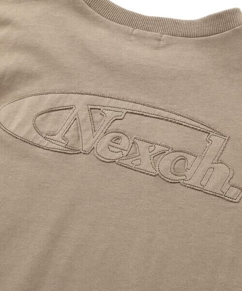 nexchic / ネクシック Tシャツ | バッグロゴパッチ天竺&マルチボーダー長袖Tシャツ(110~150cm) | 詳細9