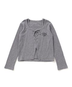 nexchic / ネクシック Tシャツ | テレコキャミソールレイヤード長袖Tシャツ(110~150cm)